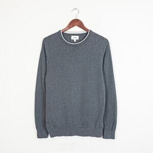 Huckberry Wills Wool Cashmere Crew Sweater in Gray size Medium